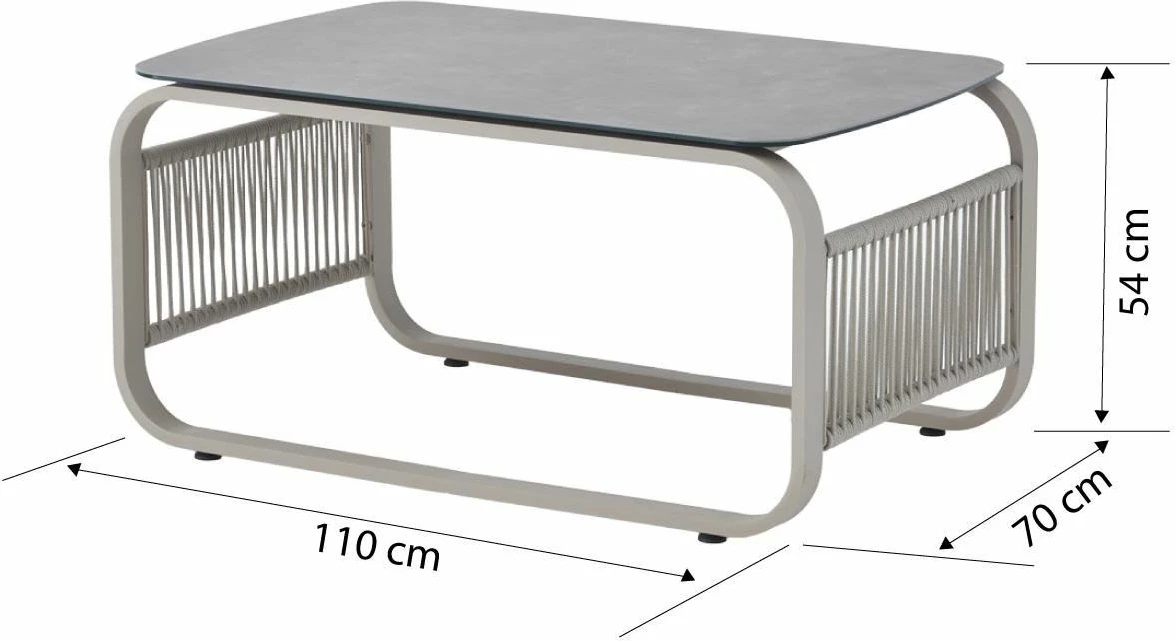 Lounge set za vrt, bež, Skye Decor Venedik