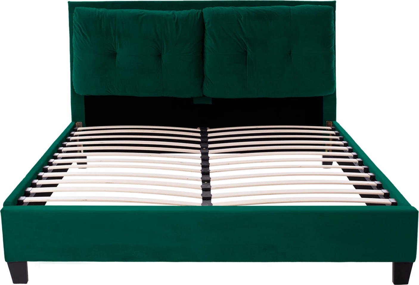 BILLIE postelja v cipresno zeleni žametni barvi FH551.13 160x200