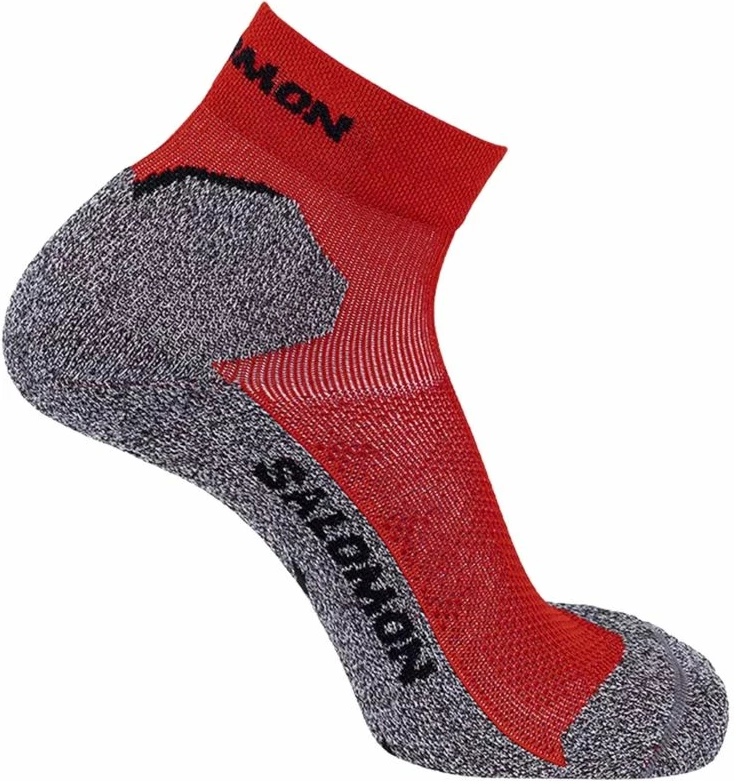 Nogavice za tek Salomon Speedcross, unisex, rdeče