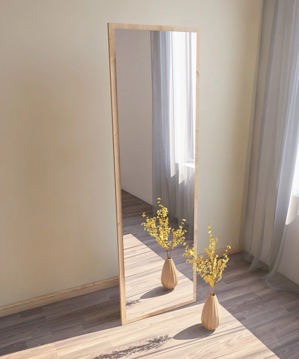 Središčno ogledalo naravne barve, Tessa, Hanah Home