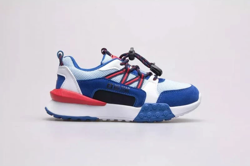 Superge za otroke, bele z rdečo in modro, Big Star Jr.