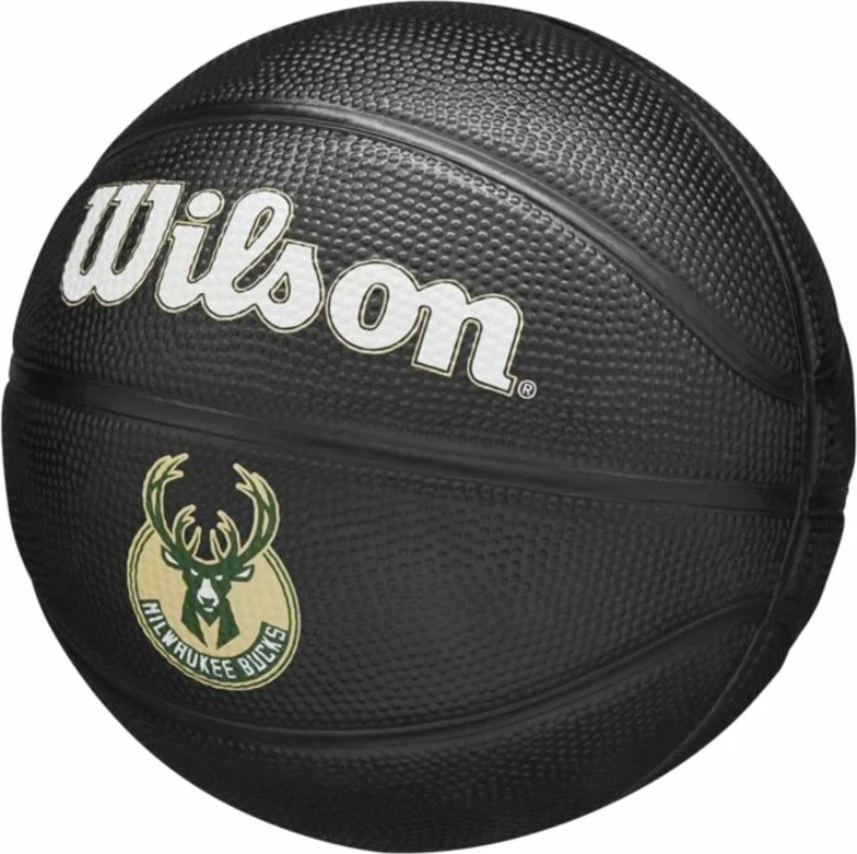Košarkarska žoga za otroke Wilson Team Tribute Milwaukee Bucks, črna