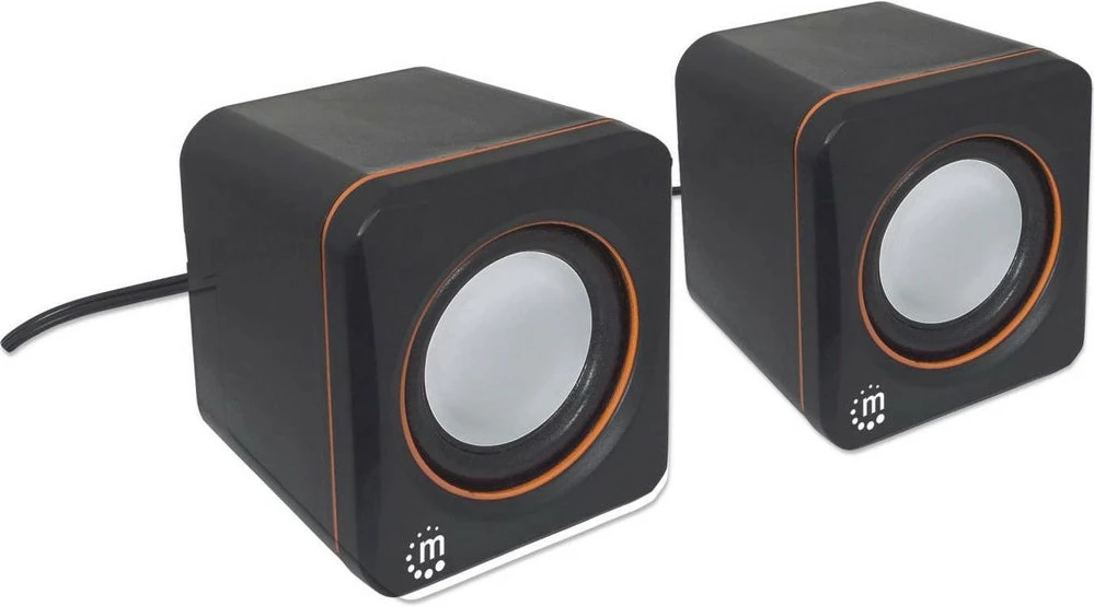 Stereo zvočniki MANHATTAN 2600 Series, 2x3W, USB, 3,5 mm, črni