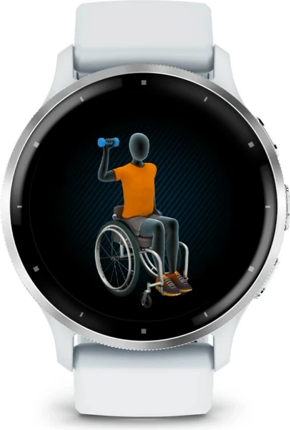 Pametna ura 45 mm, AMOLED, GPS, Wi‑Fi, Garmin Venu 3, bela