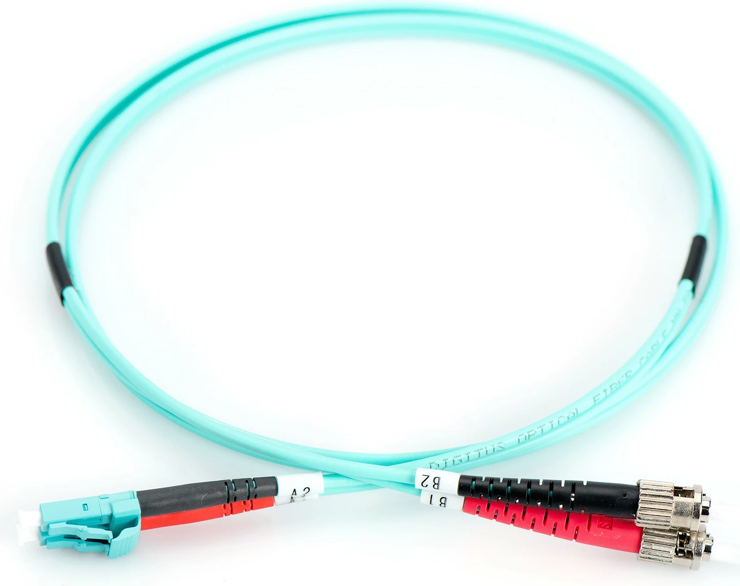 Optični kabel OM3, LC na ST, 3 m, aqua Digitus