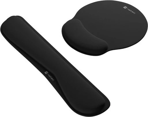 Ergonomski podloga za miško 2 v 1 Natec Chipmunk, črn