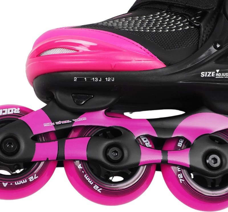 Rollerji za otroke Roces, črni in rožnati