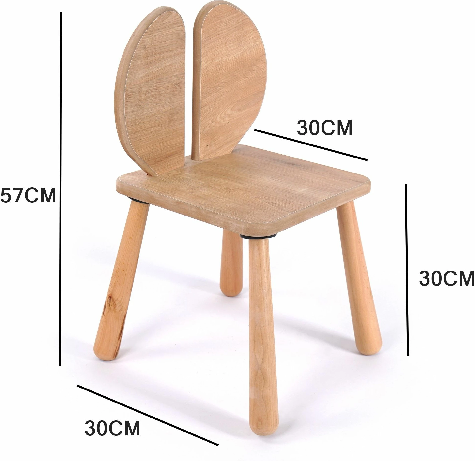 Set miz za otroke, 12-delni, hrast — Skye Decor BLTYZ-AKTV064