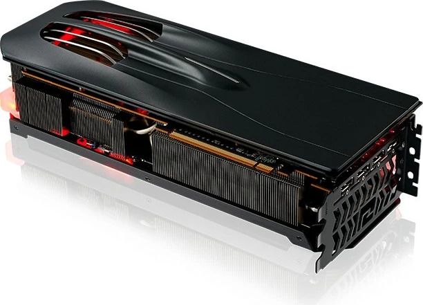 Zadnja plošča za PowerColor RX 7900 Red Devil, plastika, črna