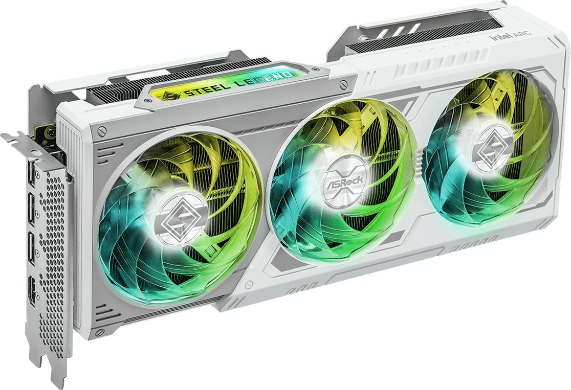 Grafična kartica B580 STEEL LEGEND ASRock, 12GB GDDR6, PCI-E 4.0, bela