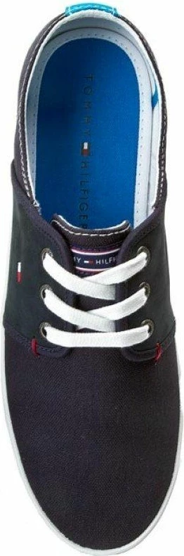 Klasni moški škornji Tommy Hilfiger, temno modri