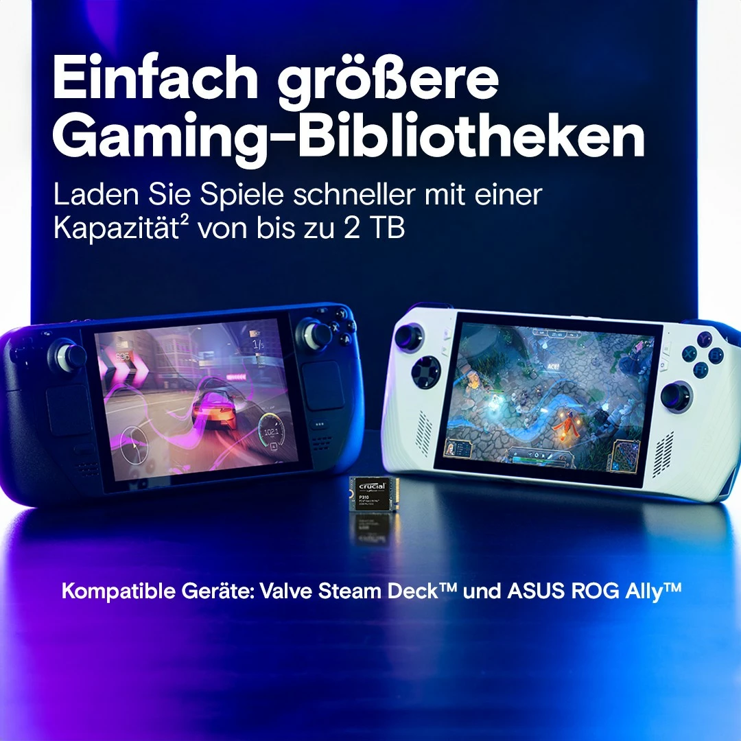 SSD 1TB M.2 NVMe PCIe Gen4 2230 Crucial P310