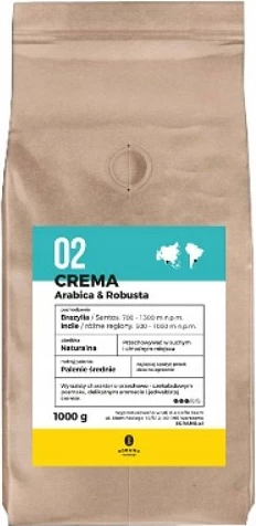 Pražena kavna zrna Crema, 8Grams, 1 kg, srednje pražena