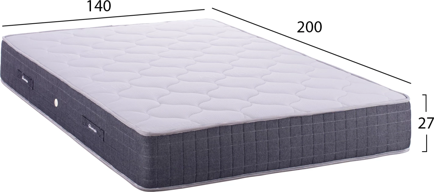 Vzmetnica DREAMTOPIA, serija CLOUD09, Bonnell vzmeti, 140x200cm