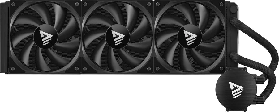 Vodeno hlajenje 360 mm Savio NOX, 3 ventilatorji 12 cm, za Intel Core i7, aluminij, črno