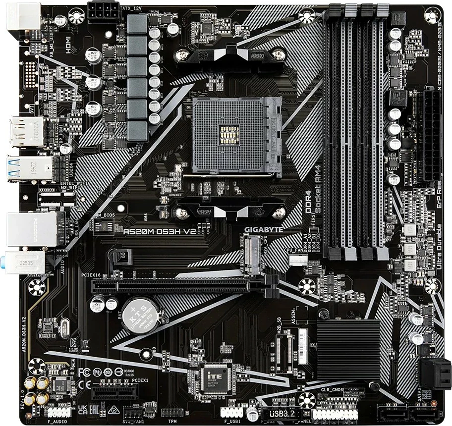 Matična plošča Gigabyte A520M DS3H V2, Socket AM4, micro ATX
