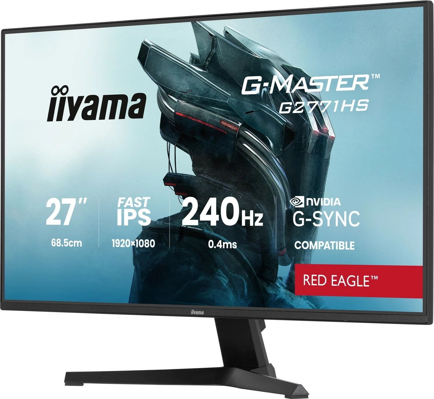 Gaming monitor iiyama G-Master G2771HS-B1 Red Eagle, 27", Full HD, 240 Hz, Fast IPS, črn