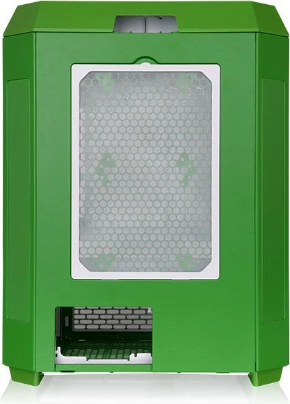 Midi tower s s kaljeno steklo in večbarvna osvetlitev, Thermaltake The Tower 600, zelena