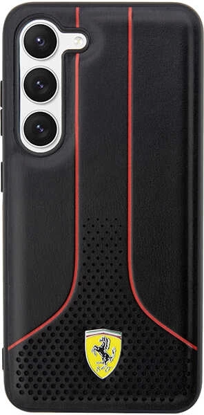 Trd ovitek za telefon Ferrari FEHCS23MPCSK za Samsung Galaxy S23+, črn