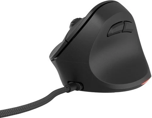 Vertikalna miška Natec Crake 2 Pro, 12800 DPI, 6 gumbov, črna