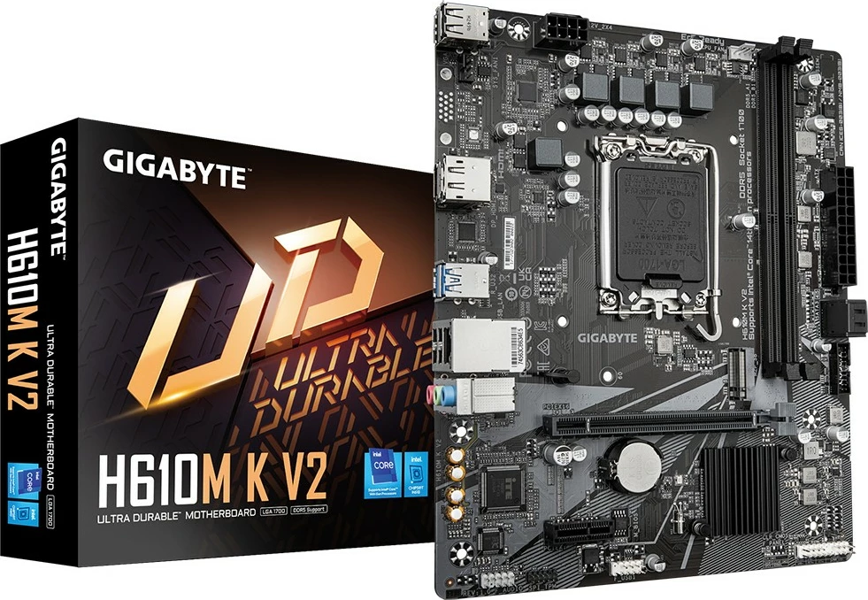 Matična plošča Gigabyte GA-H610M K V2, Socket 1700, micro ATX