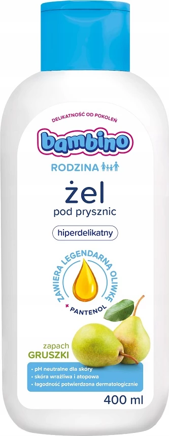 Gel za tuš Super Gentle Family, hruška, Bambino, 400 ml