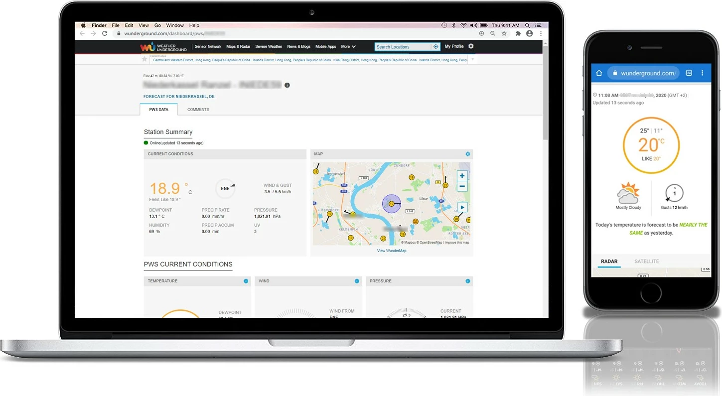 Vremenska postaja z WiFi, 5-v-1 senzor, črno-bela — Sencor SWS 9898 PRO