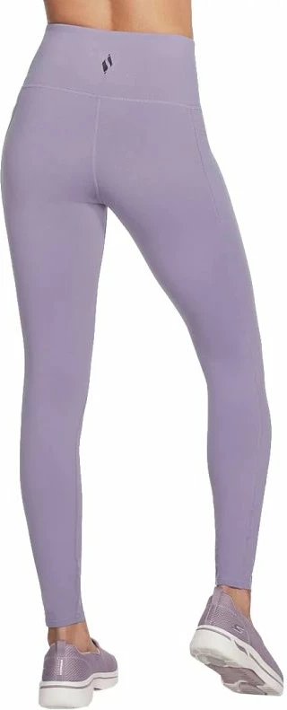 Visok pas, ženske legice Skechers, vijolične
