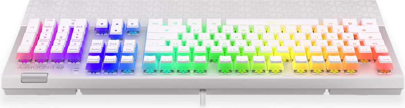 Mehanska igralna tipkovnica Endorfy All, bela