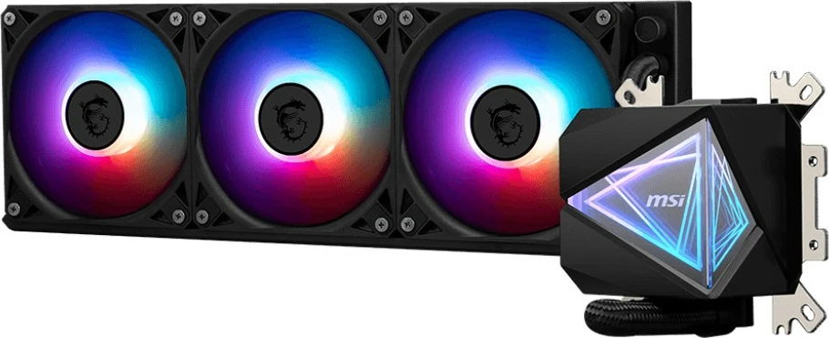 Vodno hlajenje All-in-One MSI MAG Coreliquid I360, 3 ventilatorji 12 cm, RGB, črn