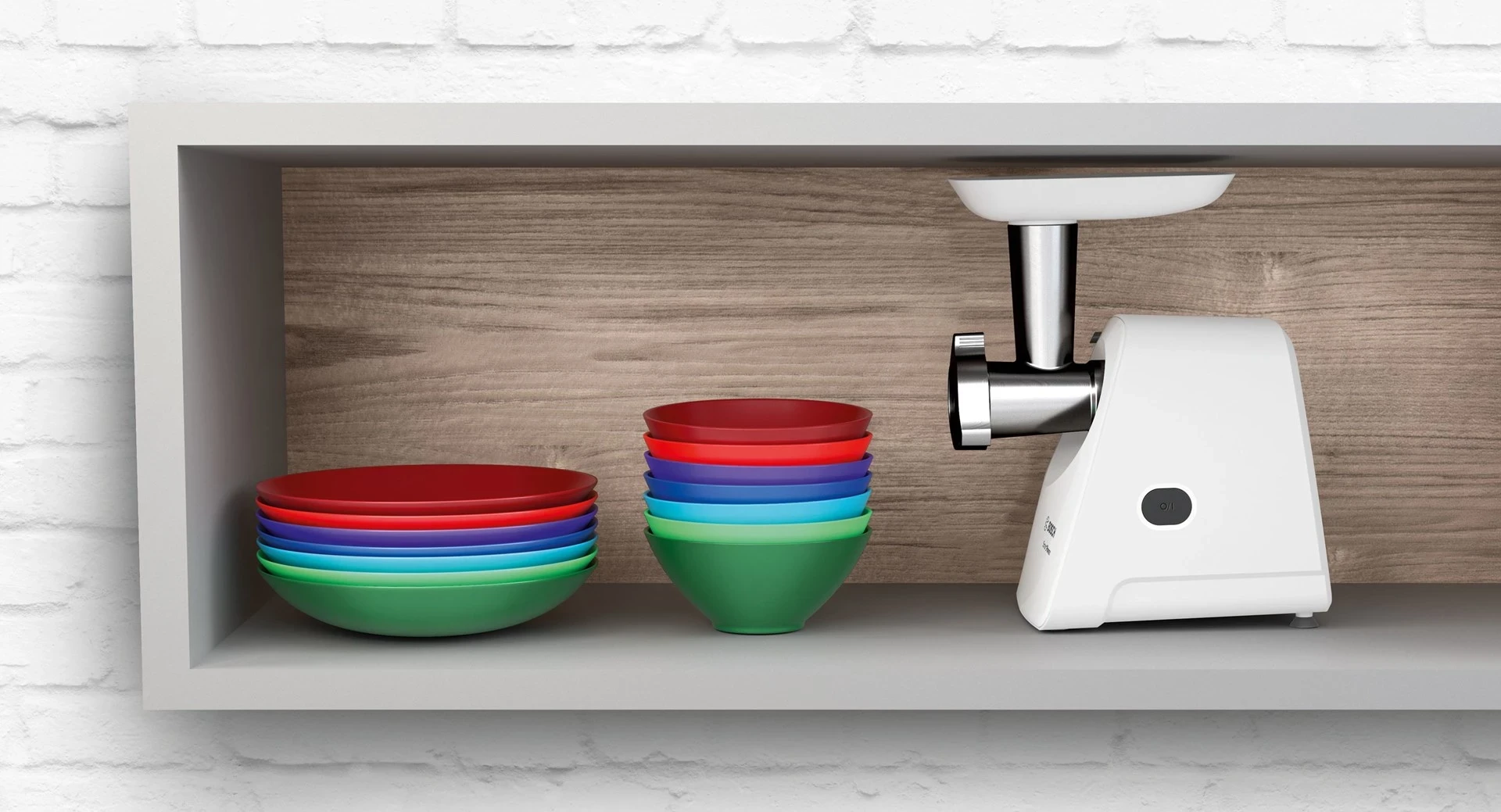 Mlinček za meso Bosch MFW2515W, 350 W, bel