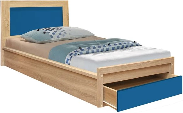Postelja z predalom Playroom FH330.01 Sonama-Modra 90x190cm