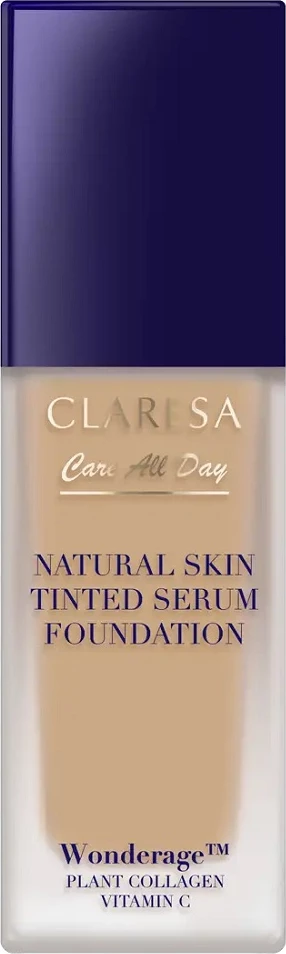 Tekoča podlaga-serum za ženske Claresa Natural Skin Tinted Serum Foundation 2WO Medium Olive, 32 ml