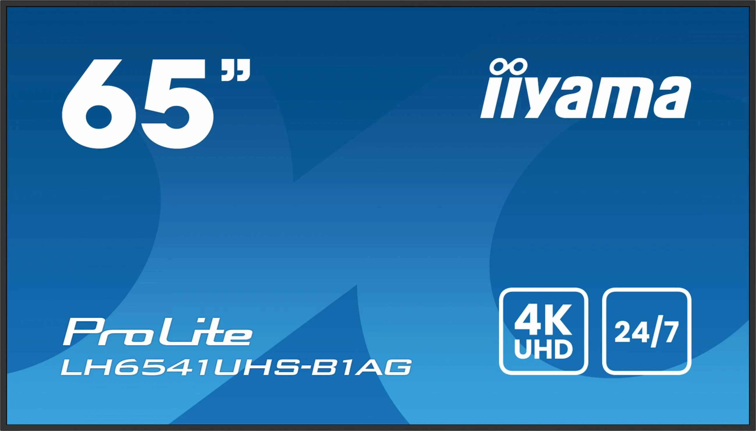 Velik profesionalni zaslon iiyama LH6541UHS-B1AG, 65 palcev, 4K UHD, 24/7, LCD