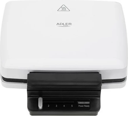 Pekač za vaflje Adler AD 3085, 1800 W, črn