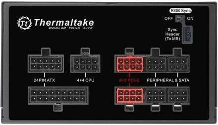 Napajalnik Thermaltake Toughpower Grand RGB Sync 750W, modularen, 80 PLUS Gold, črn