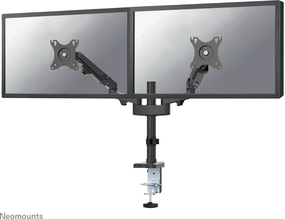 Dvojni nosilec za monitor za mizo, Neomounts DS70-750BL2, Clamp/Grommet, 7 kg, 43,2 cm (17"), 68,6 cm (27"), 100 x 100 mm, črn
