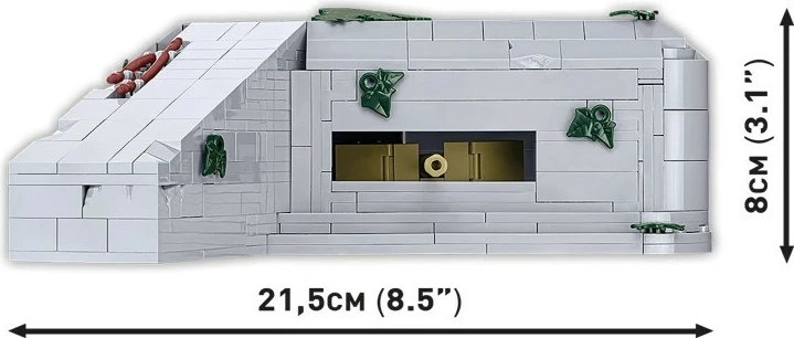 Model bunkerja, Cobi Klocki German Bunker Regelbau 667, 642 delov, z figuricami, plastika