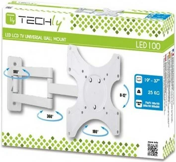 Nosilec za TV, 94 cm (37'), bel — Techly ICA-LCD-2903WH