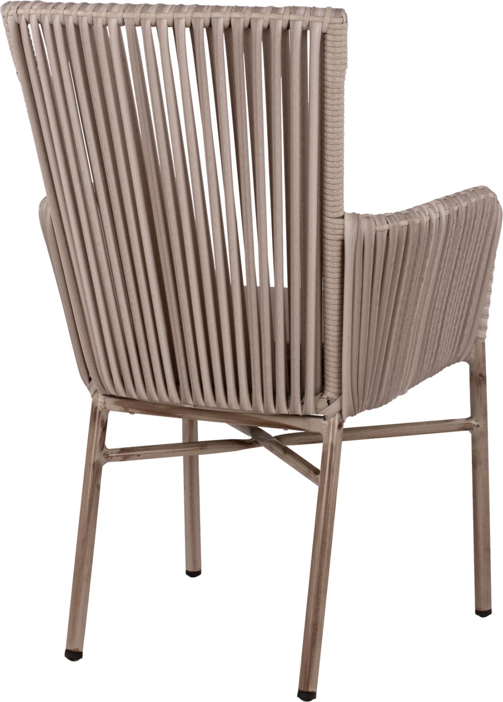 Aluminijasti naslanjač FH5298.03 svetlo siva z blazino 57x63x91cm