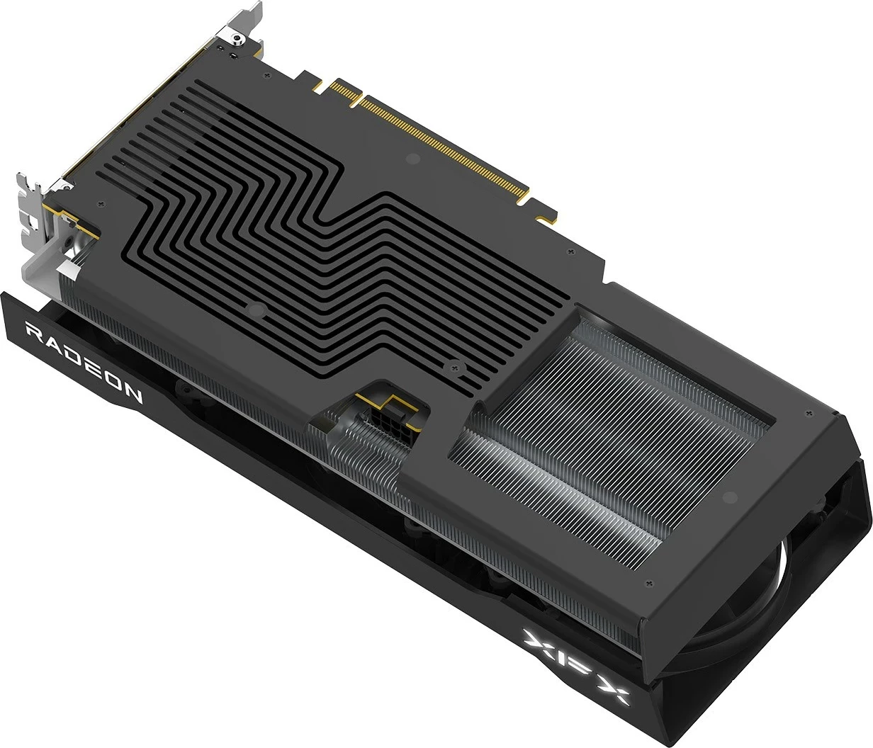 Grafična kartica XFX SWIFT RX 9060XT OC, 16 GB, 3 ventilatorji, črna