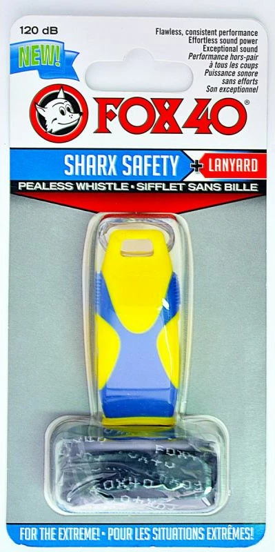 Športni piskal Fox, za sodnike, rumeno-modra