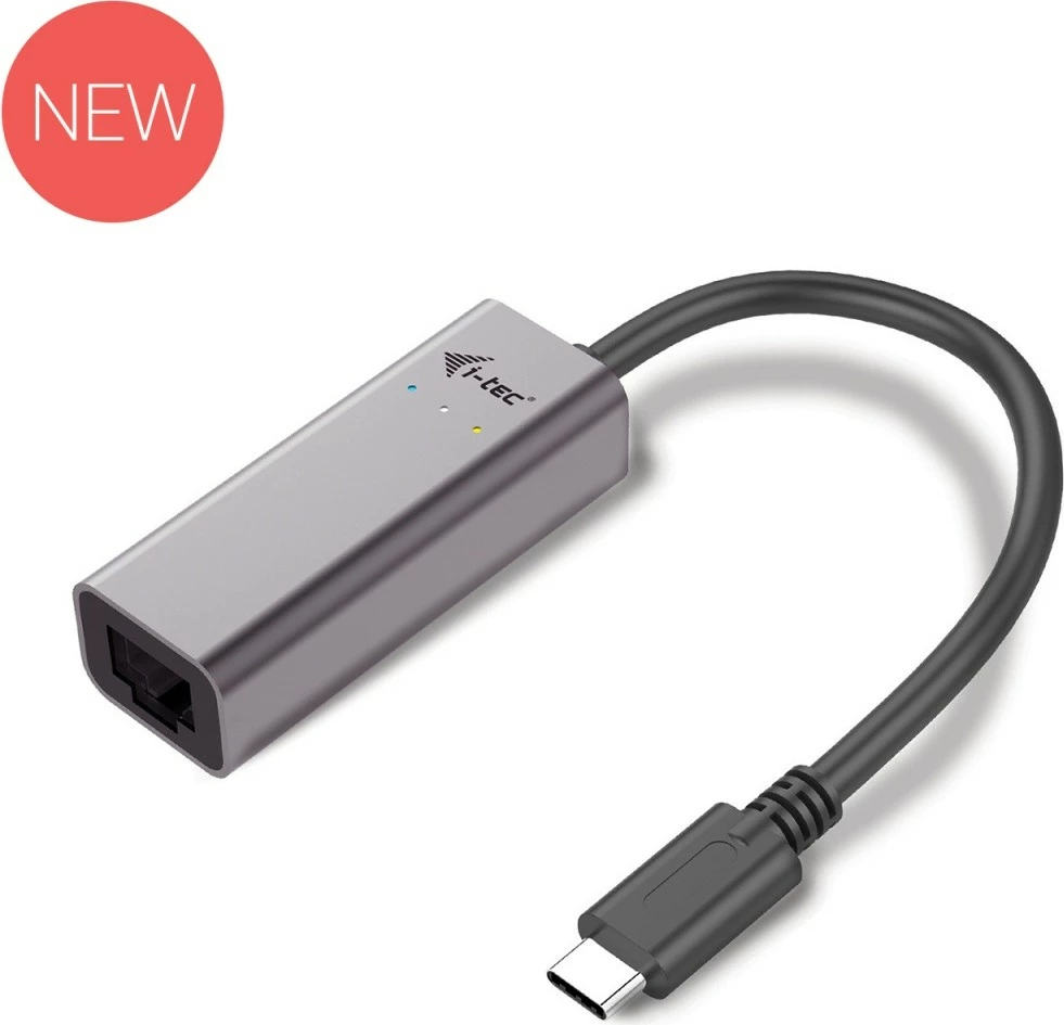Adapter USB-C v Gigabit Ethernet i-tec C31METALGLAN, kovinski