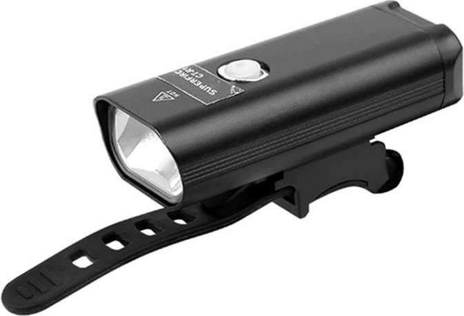 Kolesarska luč Superfire GT-R1, 200 lumenov, z vgrajeno polnilno baterijo, črna