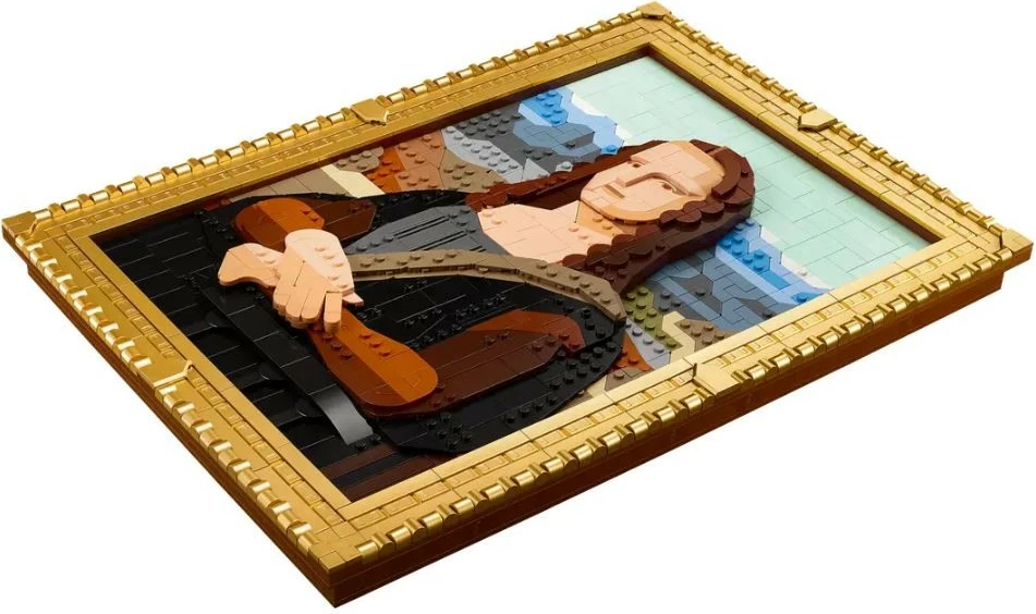 Umetniški set LEGO Art Mona Lisa 31213, 1503 kosov, za odrasle, z zlatim okvirjem