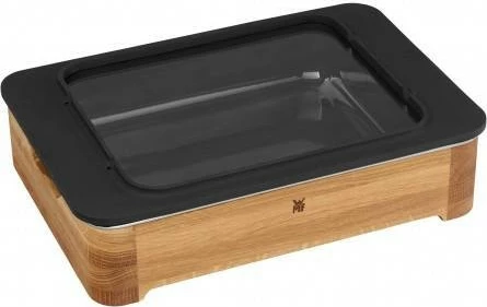 Pekač iz keramike in jekla z lesenim ročajem, 360 mm, črn, rjav — WMF Fusiontec