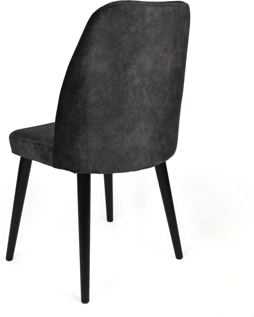 Set 4 jedilnih stolov, Skye Decor Alfa-437 V4, antracitno črn