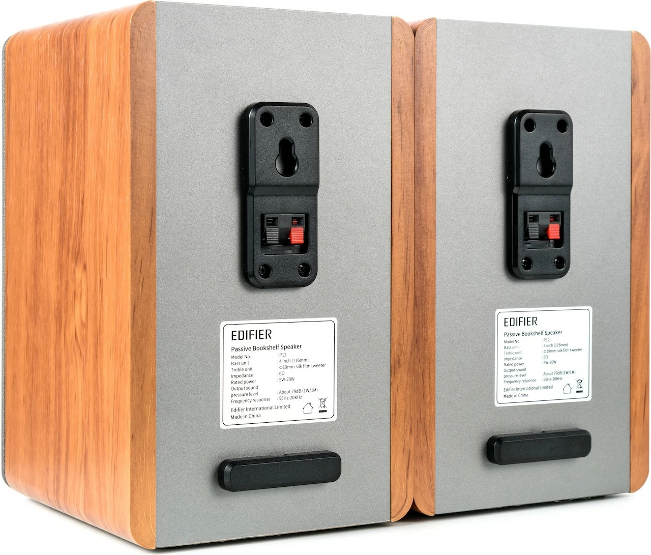 Pasivne zvočnike 20 W, 6 Ω, s kablom, siva, les - Edifier P12