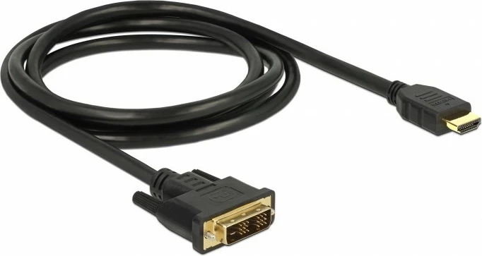 Kabel DVI-D v HDMI DeLOCK 85583, 1,5 m, črn