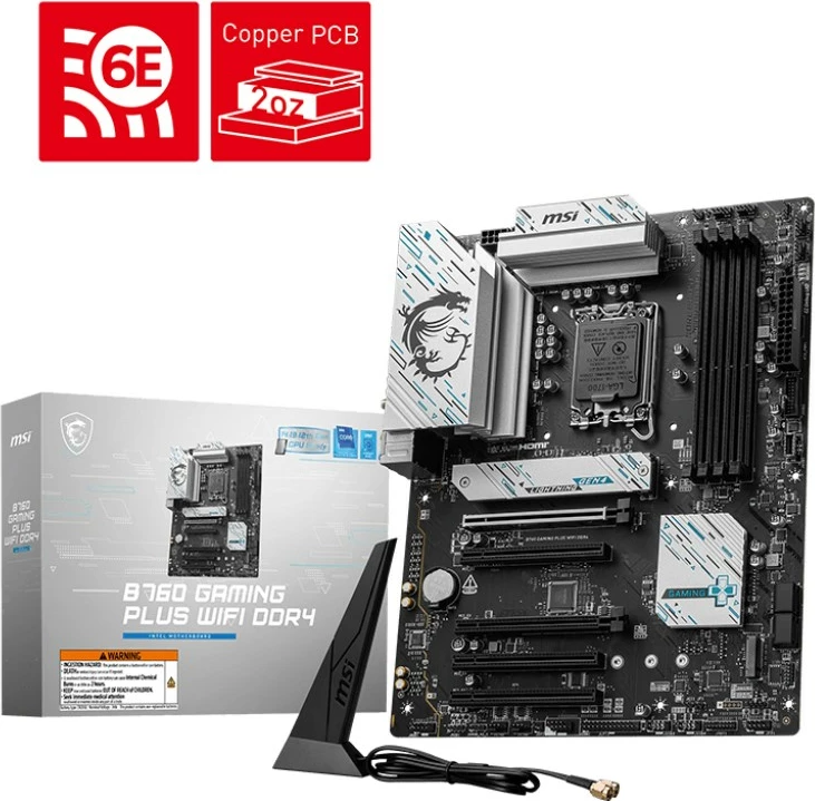 Matična plošča MSI B760 GAMING PLUS WIFI, Socket LGA 1700, ATX